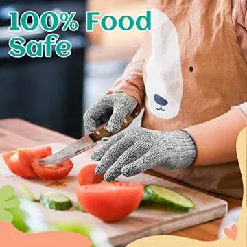 Evridwear Kids Cut Resistant Gloves Level 5 Safety