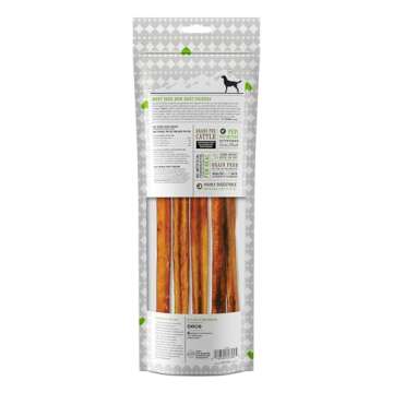 I and love and you No Stink Free Ranger Bully Stix - Beef - Rawhide Alternative, Single Ingredient, Free Range Grass Fed Beef, 12in, 5ct
