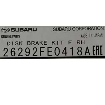 Subaru Brake Caliper 26292FE0418A for Superior Performance