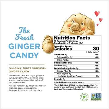 GIN GINS Super Strength Ginger Candy - Natural & Healthy