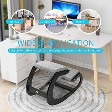 Ergonomic Rocking Kneeling Chair for Office & Meditation