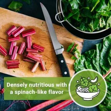 Sow Right Seeds - Rainbow Swiss Chard Seeds for Planting - Non-GMO Heirloom Packet with Instructions to Plant and Grow a Home Vegetable Garden - Nutritious Chard Greens for Cooking (1)