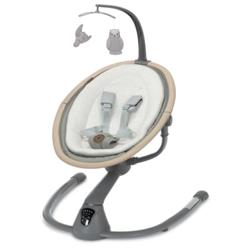 Maxi-Cosi Cassia Baby Swing for Infants: Smart & Stylish Portable Swing with 360° Rotation