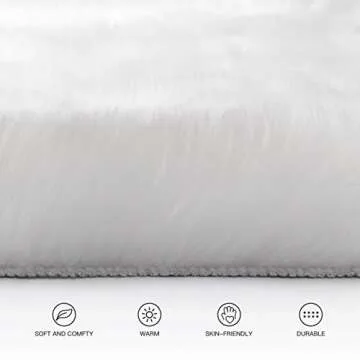 SERISSA Soft Faux Fur Rug for Cozy Stylish Home Decor