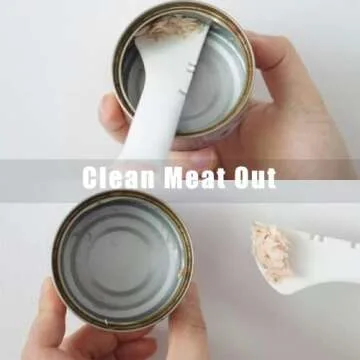 Meow&Woof Cover for Pet Can Food/Cat Wet Food Spoon/Lid for Dog Cans/Cute Paw Shape One Lid One Spoon Pack (Gray)