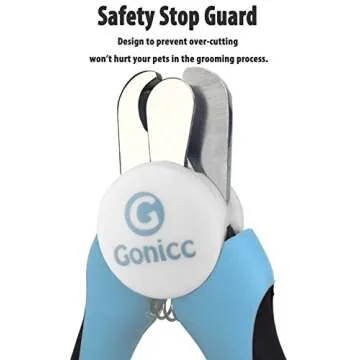 gonicc Professional Small Dog and Cat Nail Clippers Sharp Stainless Steel Pet Nail Trimmers(with Free Nail File in Handle), for Rabbit, Small Animal, with Safety Guard to Avoid Overcutting