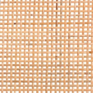 Baxton Studio Abelia Rattan and Mahogany Accent Bench