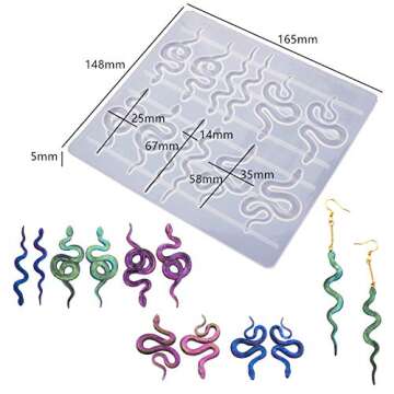 Resin Molds for Jewelry - Creative Snake Head Silicone Molds