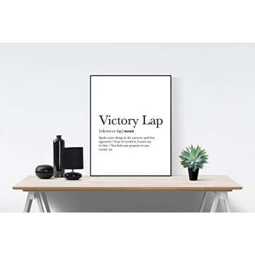 Victory Lap Lyrics Poster | Nipsey Hussle Hip Hop | Rap Music Art Print (8x10)
