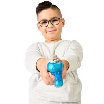 Heroes of Goo Jit Zu Goo Shifters DC Super Villain Stretchy Action Figure Hydro Attack King Shark. Incredibly Mushy DC 4.2" Toy Figure. Crush The Core!