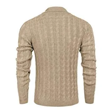 COOFANDY Men's Shawl Collar Sweater - Stylish & Comfortable