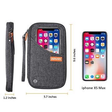 Defway RFID Blocking Passport Holder Family Travel Wallet