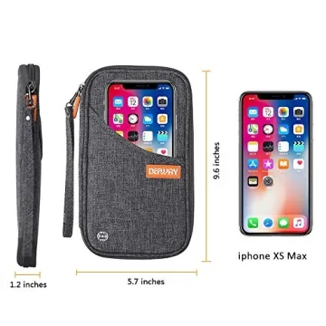 Defway RFID Blocking Passport Holder Family Travel Wallet