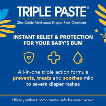 Triple Paste Diaper Rash Cream for Sensitive Baby Skin