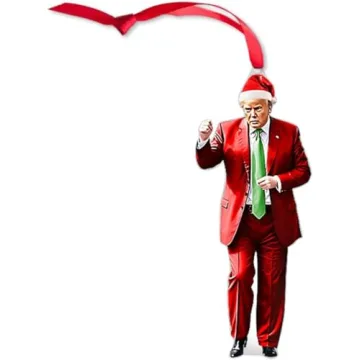 Donald Trump Christmas Ornaments Set of 3 - 2024