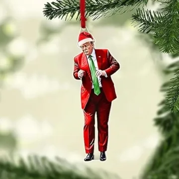 Donald Trump Christmas Ornaments Set of 3 - 2024