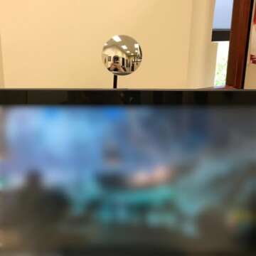 Ampper Clip On Security Mirror, Convex Cubicle Mirror for Personal Safety and Security Desk Rear Vie...