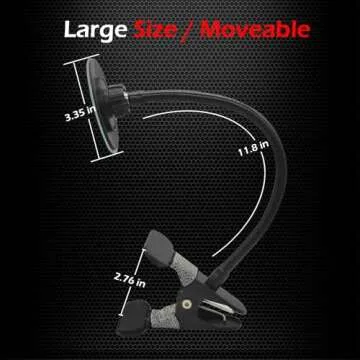 Ampper Clip On Security Mirror for Enhanced Safety