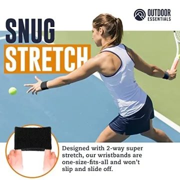 OutdoorEssentials Sweat Bands for Wrists - Perfect for Active Lifestyles!
