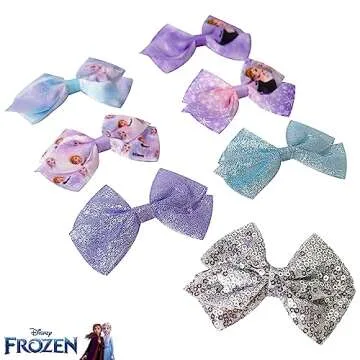 Luv Her Frozen 2 Girls 7 Piece Hair Bow Set