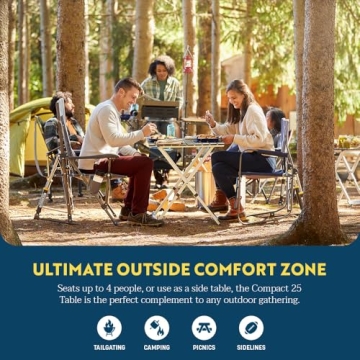 GCI Outdoor Compact Camp Table 25 for Camping & Picnics