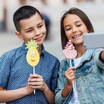 hapray 100-PCS Clear Plastic Swizzle Sticks, Crystal Cake Pops, Cocktail Coffee Drink Stirrers, Lolipop Stick, 7.24 Inch