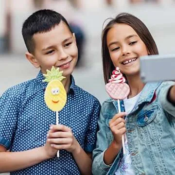 hapray 100-PCS Clear Plastic Swizzle Sticks, Crystal Cake Pops, Cocktail Coffee Drink Stirrers, Lolipop Stick, 7.24 Inch