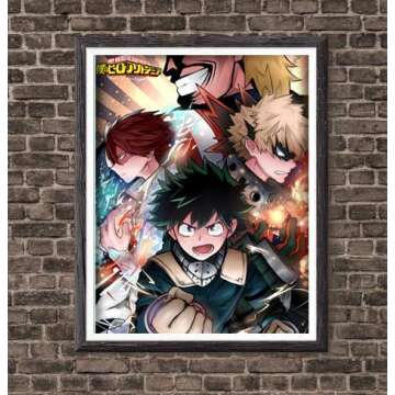 Izuku Katsuki Shouto MHA Anime Canvas Art Prints 8x10