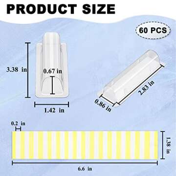 60 Pcs Lip Balm Pouches - Perfect for DIY Crafts and Gifts