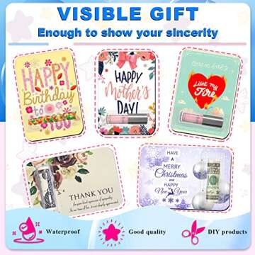 60 Pcs Clear Lip Balm Pouches for DIY Details