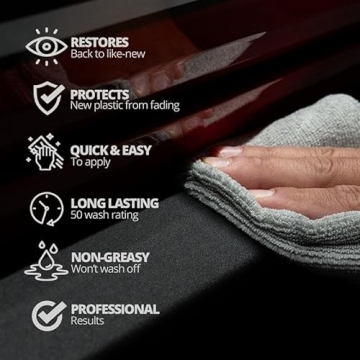 Cerakote Rapid Ceramic Plastic Restorer: 50 Washes, Non-Greasy Finish, Ultimate Trim Care
