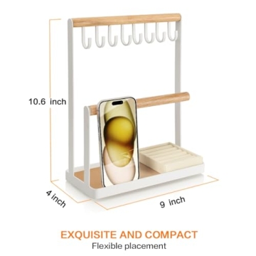 Stylish PAMANO Jewelry Organizer with Velvet Ring Holder