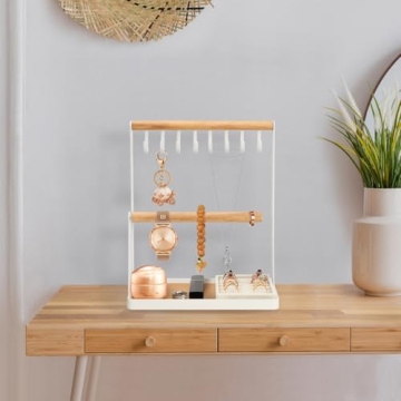 Stylish PAMANO Jewelry Organizer with Velvet Ring Holder