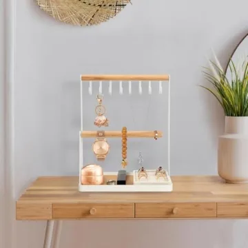 Stylish PAMANO Jewelry Organizer with Velvet Ring Holder