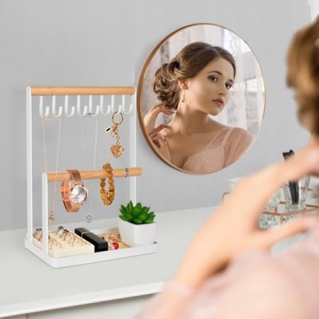 Stylish PAMANO Jewelry Organizer with Velvet Ring Holder