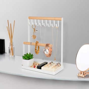 Stylish PAMANO Jewelry Organizer with Velvet Ring Holder