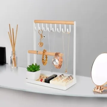 Stylish PAMANO Jewelry Organizer with Velvet Ring Holder