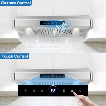 30 inch Range Hood with 1200 CFM & Gesture Control