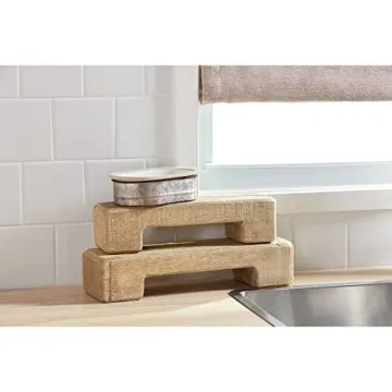 Mud Pie Reclaimed Wood Riser - Rustic Kitchen Decor