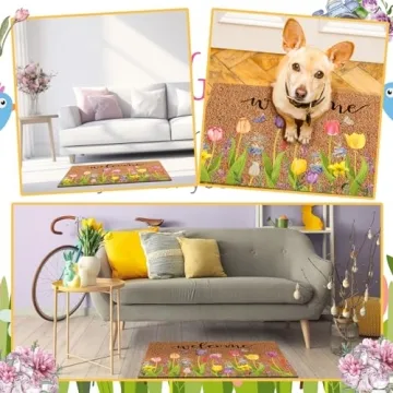 Ceenna Valentine's Day Coir Doormat for Spring Decor