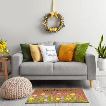 Ceenna Valentine's Day Coir Doormat for Spring Decor