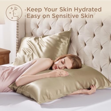 Luxurious Bedsure 100% Mulberry Silk Pillowcase Set 2 Pack