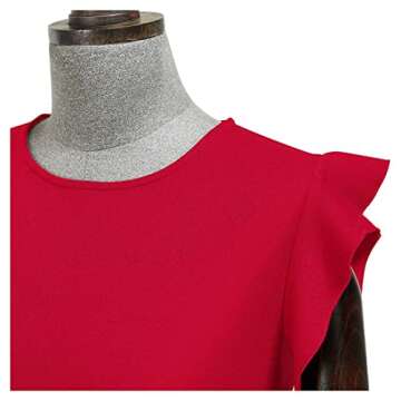 Elegant Miusol Women's Ruffles Cocktail Dress for Events