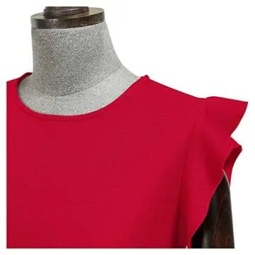 Elegant Miusol Women's Ruffles Cocktail Dress for Events