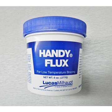 HANDY FLUX PASTE 8 OZ JAR FOR SOLDERING BRAZING JEWELRY MAKING REPAIR SILVER (E 12)