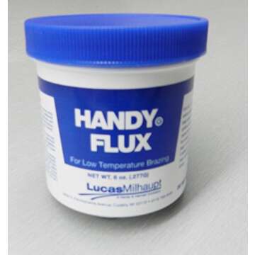 HANDY FLUX PASTE 8 OZ JAR FOR SOLDERING BRAZING JEWELRY MAKING REPAIR SILVER (E 12)