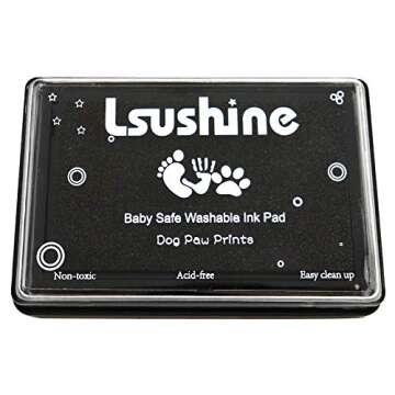 Ink Pad for Baby Footprint, Baby Handprint, Paw Print Pad - Non-Toxic Keepsake Gift