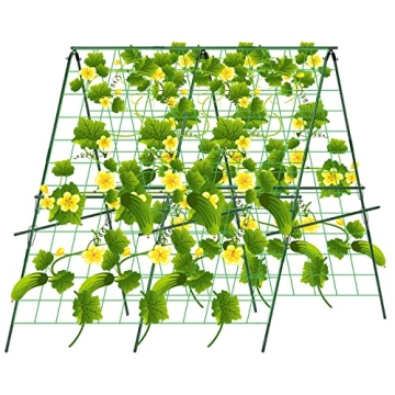 Hoyejyou Durable 48" Cucumber Trellis for Plants