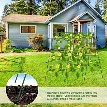 Hoyejyou Durable 48" Cucumber Trellis for Plants
