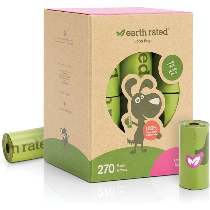 Earth Rated Dog Poop Bags - Lavender, Extra Thick & Leak Proof